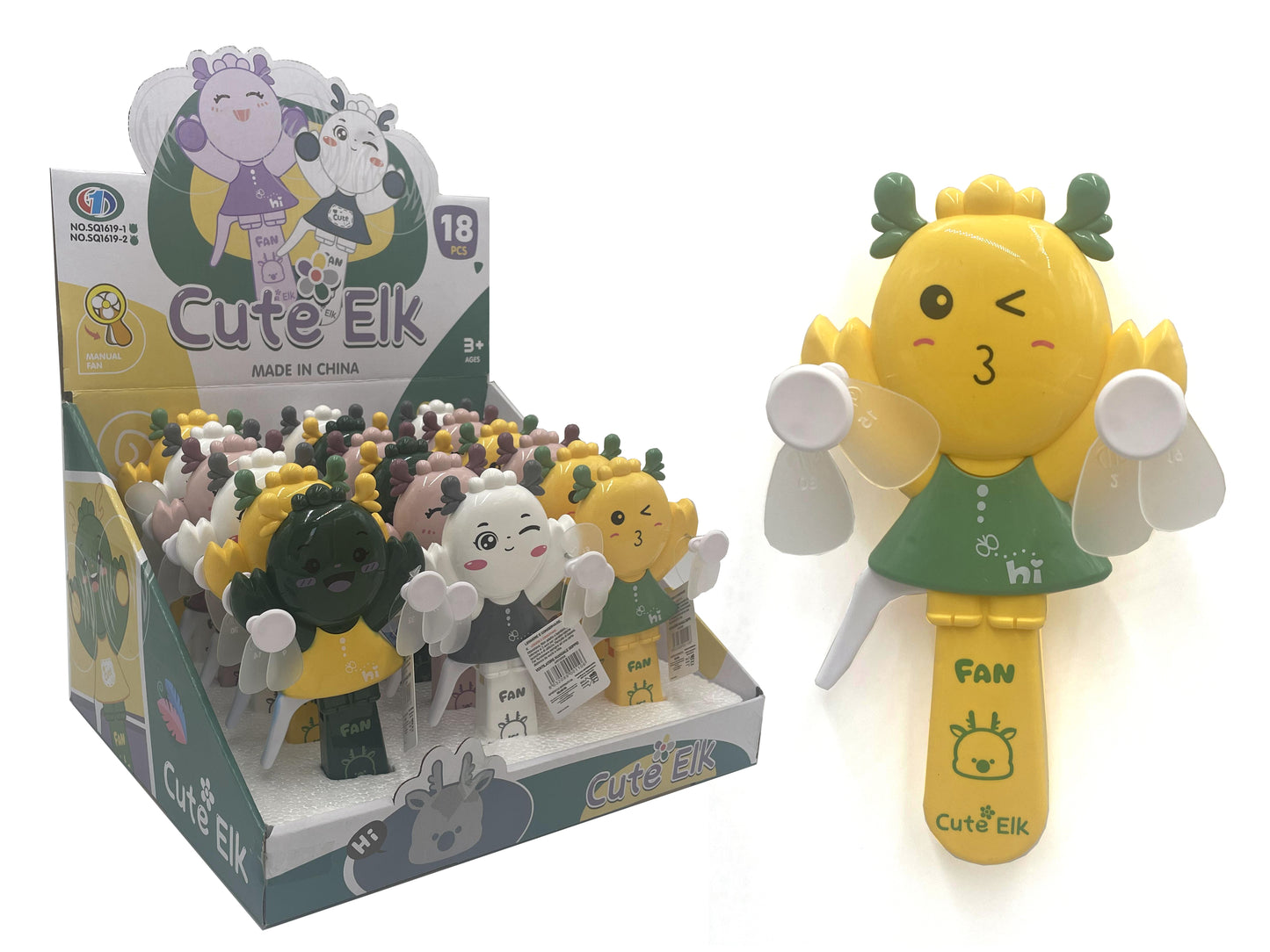 Doppio ventilatore manuale renna