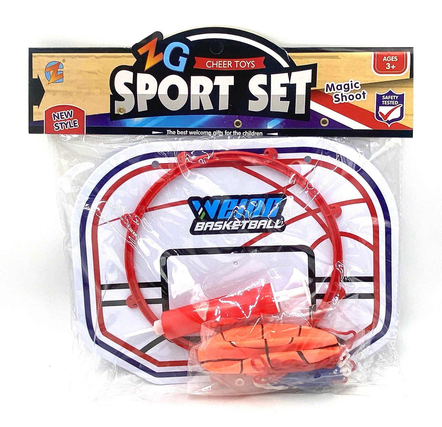 Basket, pallina e pompetta