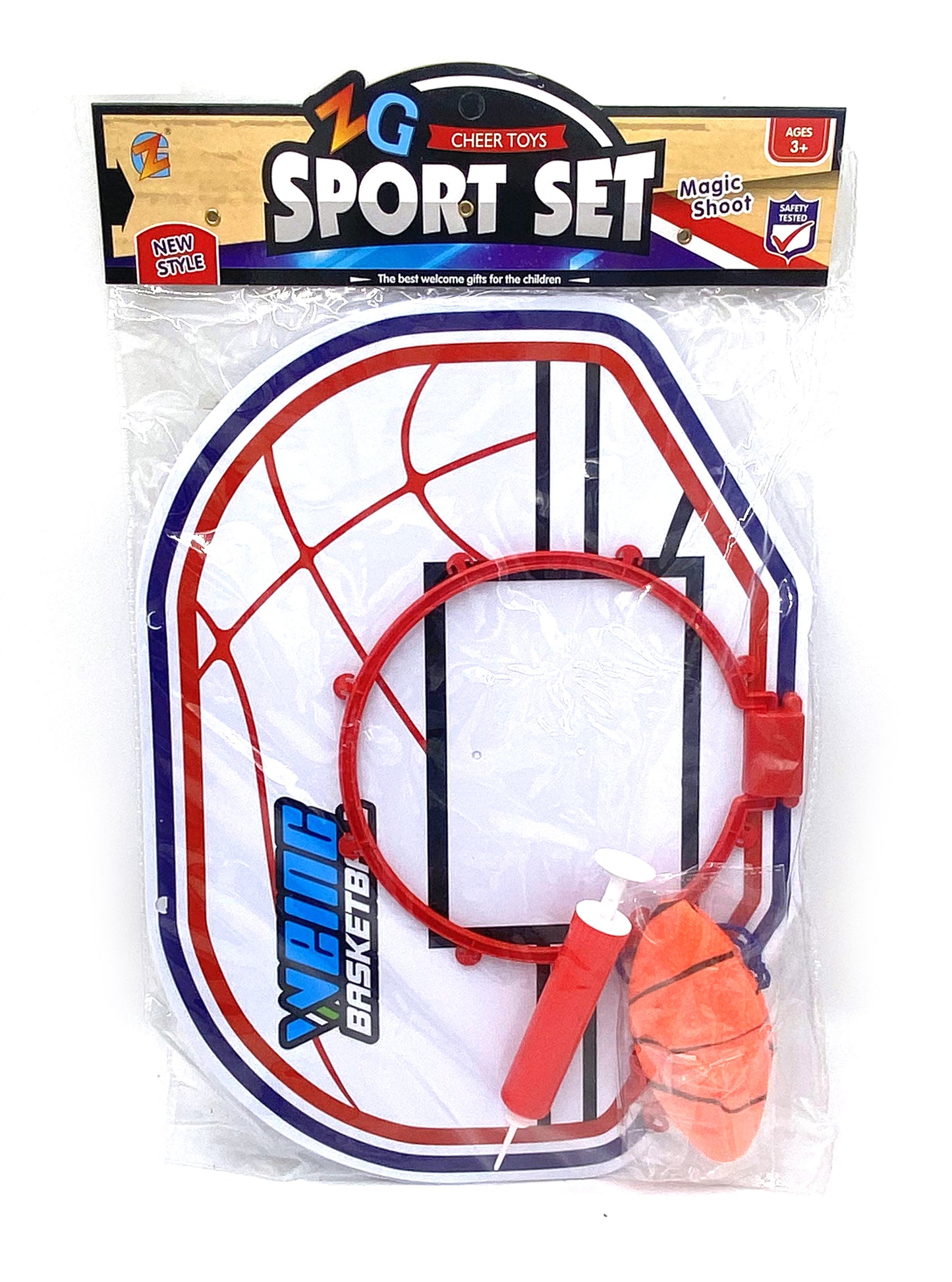 Basket, pallina e pompetta