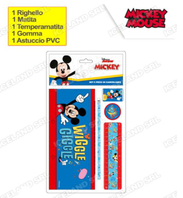Set cancelleria 5pz Topolino