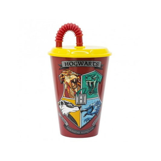 Bicchiere con cannuccia Harry Potter