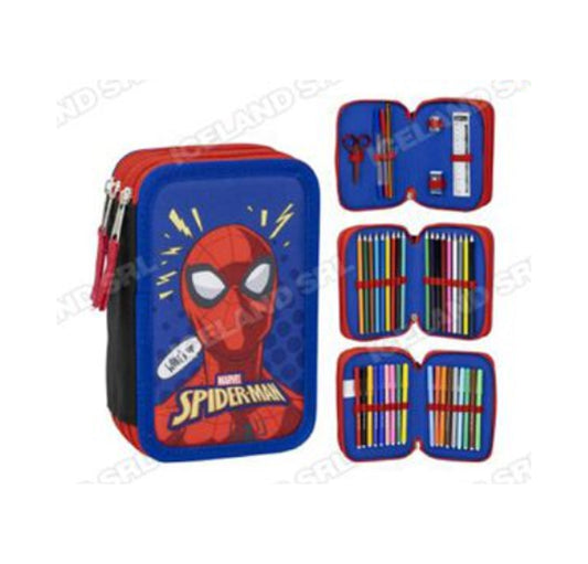 Astuccio 3 zip Spiderman GIOTTO