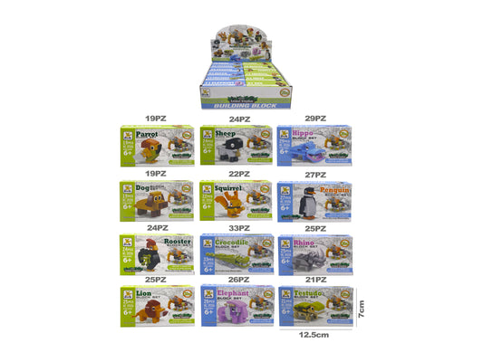 Display costruzioni animali