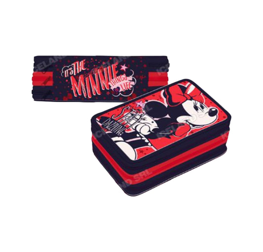 Astuccio 3 zip MInnie GIOTTO