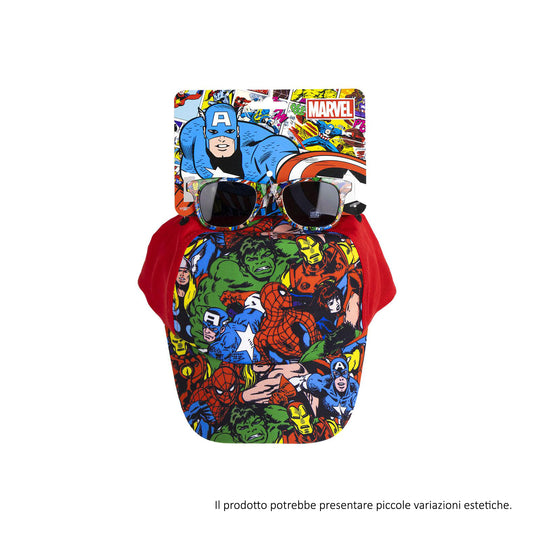 Set occhiali da sole e cappellino AVENGERS