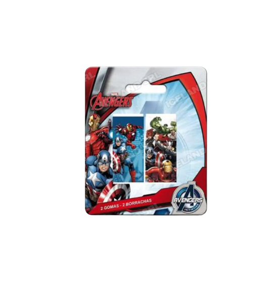 Gomme per cancellare 3pz. sagomate Avengers