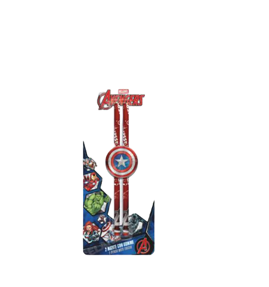 Matite 2pz. Blister Gomma Avengers