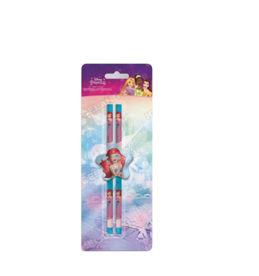 Matite 2pz. Blister Gomma Princess