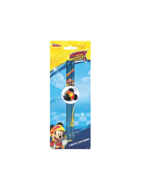 Matite 2pz. Blister Gomma Topolino