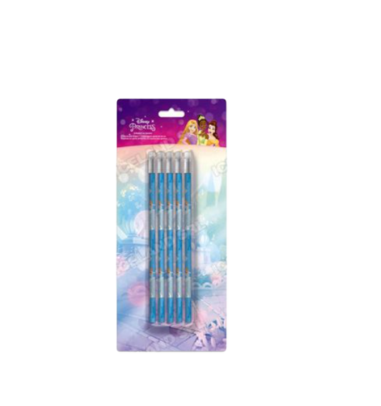 Matite 5pz. Blister Gomma Princess