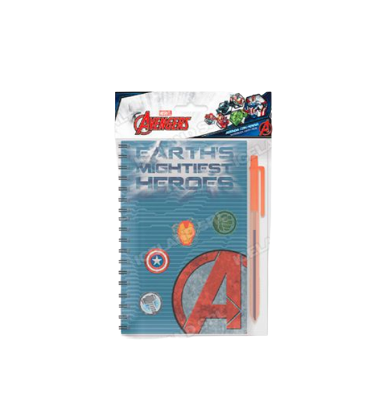 Agenda 14x11cm Con penna in busta Avengers