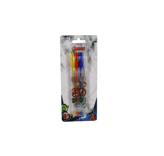 Penne colorate 4pz. in blister Avengers