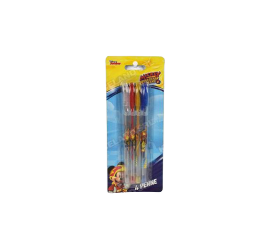 Penne colorate 4pz. in blister Topolino