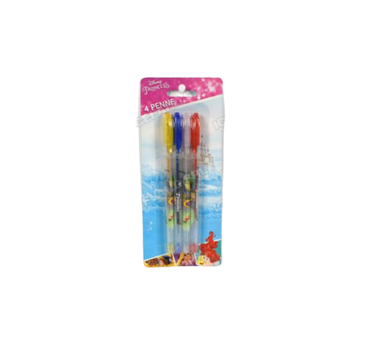 Penne colorate 4pz. in blister Princess