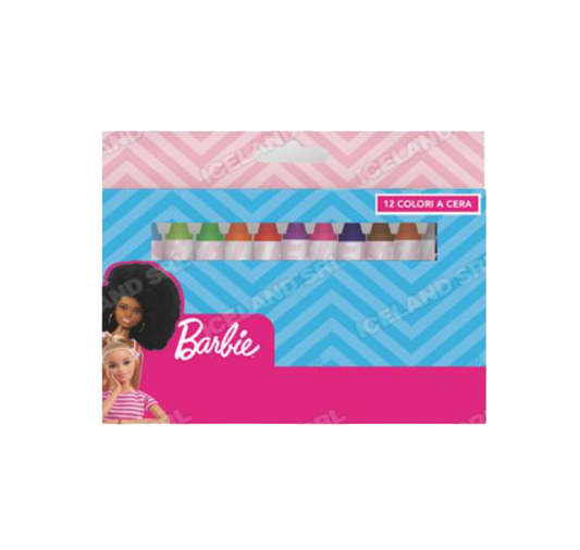 Colori a cera 12pz Barbie
