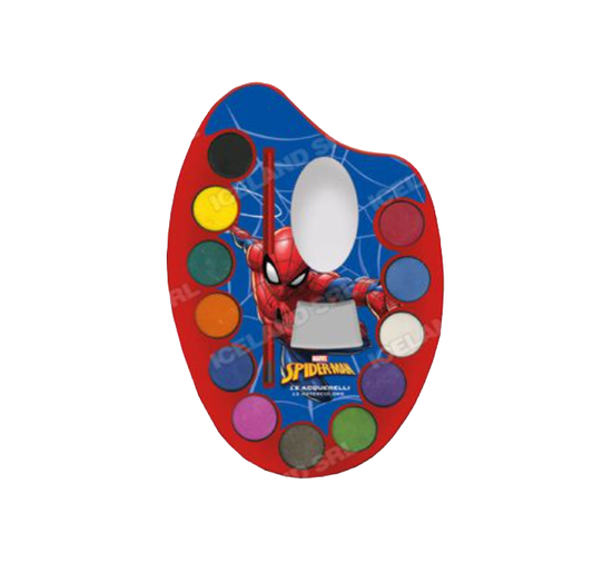 Acquarelli 12pz Spiderman