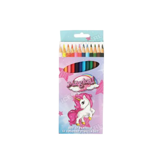 Colori a matita 12pz Unicorno