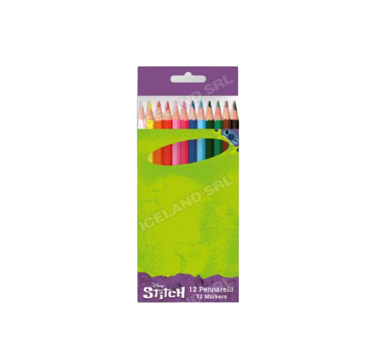 Colori a matita 12pz Stitch