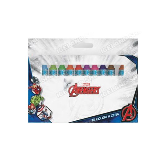 Colori a cera 12pz Avengers