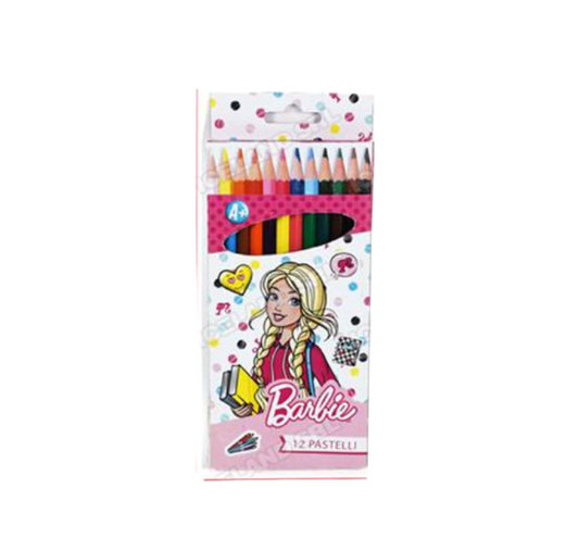 Colori a matita 12pz Barbie