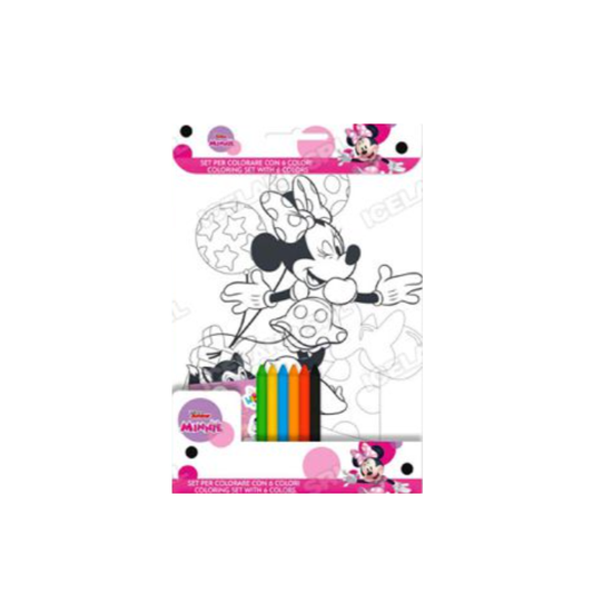 Set da colorare con 6 colori Minnie
