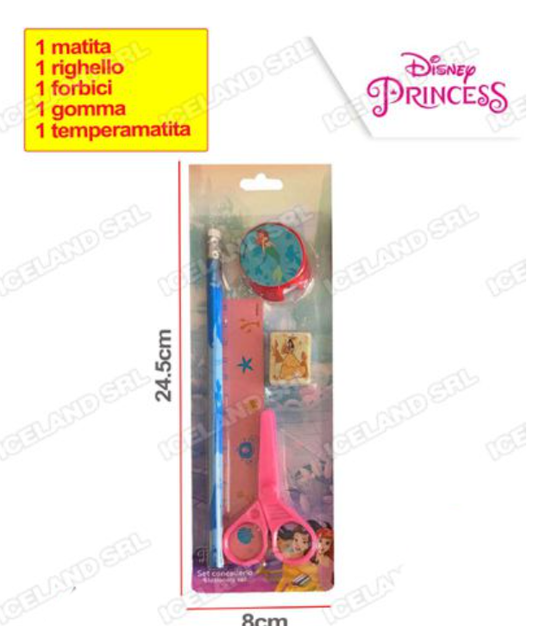 Set 5pz Cancelleria Princess